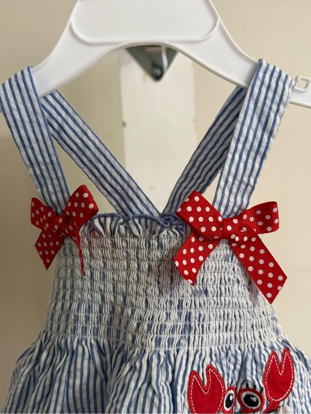 Newborn Starting Out Crab Dress & Diaper Cover